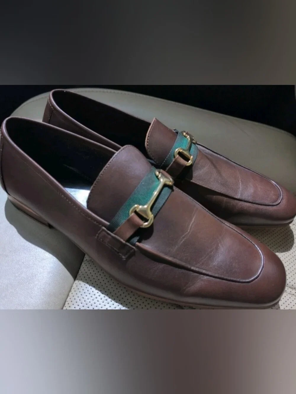 Walk London Brown Horsebit Loafers Size 10 Mens Leather Dress Shoes